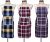GLUN Waterproof Cotton Kitchen Apron with Front Pocket (Color May Vary) Set of 3