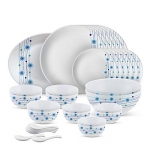 Larah Moon Series, Bluebell 33 Pieces Opalware Dinner Set
