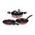 Pigeon by Stovekraft Basics Aluminium Non-stick Cookware Set, Set of 3 (With one lid), Pink