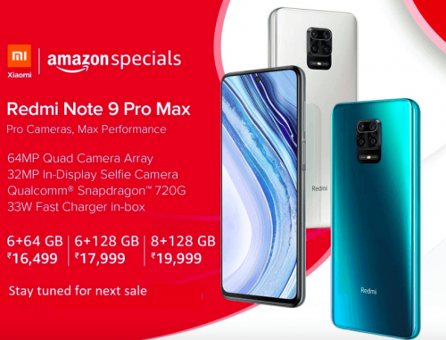 Redmi Note 9 Pro Max – Price, Specification, Sale Date In India
