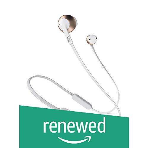 JBL T205BT Pure Bass Wireless Metal Earbud Headphones