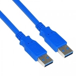 Storite 60cm Super Speed USB 3.0 Type A Cable – Male to Male USB Cord Short Cable for Hard Drive Enclosures, Laptop Cooling Pad, DVD Players – Blue