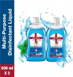 Tri-Activ Disinfectant Liquid for Multipurpose use for Personal Hygiene and Home Cleaning 500ml Cool Menthol(1000 ml)
