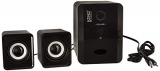 Zinq Technologies MELOS Mini 2.1 Channel Portable Laptop/Desktop USB Powered Multi-Media Speaker with AUX Input (Black)