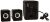 Zinq Technologies MELOS Mini 2.1 Channel Portable Laptop/Desktop USB Powered Multi-Media Speaker with AUX Input (Black)